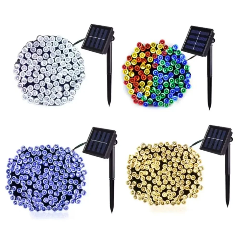 100 LED Solar Powered String Lights Outdoor Fairy Lights 8 Modes